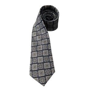 Jos. A. Bank 100% Silk Necktie Geometric Pattern